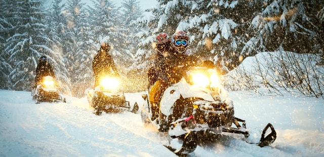 Snowmobiling